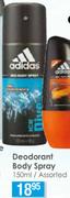 Adidas Deodorant Body Spray Assorted-150ml