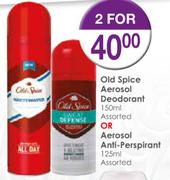 Old Spice Aerosol Deodorant Assorted-150ml Or Aerosol Anti Perspirant Assorted-125ml-For 2