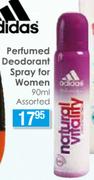 Adidas deodorant Spray For Women Assorted-90ml