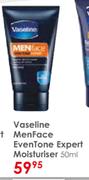 Vaseline Men Face Even Tone Expert Moisturiser-50ml