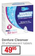 Denture Cleanser 32 Effervescent Tablets