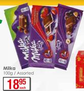 Milka Assorted-100g Each