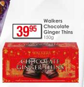 Walkers Chocolate Ginger Thins-150g