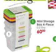 0.5Ltr Mini Storage Box-For 4 Pieces