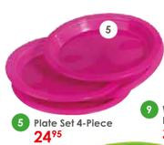 Plate Set 4 Piece