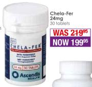 Chela Fer 24mg 30 Tablets