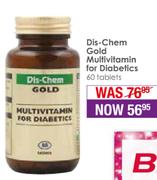 Dis Chem Gold Multivitamin For Diabetics 60 Tablets