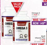Biogen Omega 3 90 Plus 90 Softgels