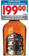Chivas Regal 12 Yr Old Scotch Whisky-750ml