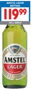 Amstel Lager Bottles-24x340ml