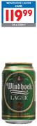 Windhoek Lager Cans-24x340ml