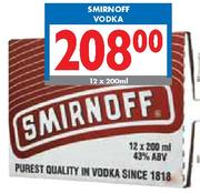 Smirnoof Vodka-12x200ml