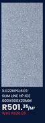 1LG22HPSL6X9 Slim Line Hp (Ice) 600 x 900 x 20mm-PerM²