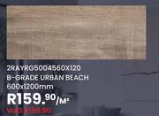 B-Grade Urban Beach 600 x 1200mm 2RAYRG5004560X120-Per Sqm