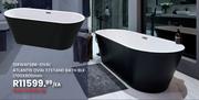 Atlantis Oval F/Stand Bath Blk 1700 x 800mm 1SRWAFSBB-OVAL-Each