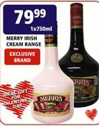 Merry Irish Cream Range-750ml Each