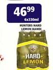 Hunters Hard Lemon Handi-6x330ml
