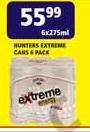 Hunters Extreme Cans-6 x 275ml
