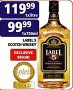 Label's Scotch Whisky-750ml Each