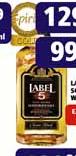 Label 5 Scotch Whisky-1XLitre Each