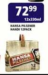 Hansa Pilsener Handi 12 Pack-12X330ml
