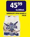 Smirnoff Spin Nandi-6 x 300ml