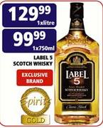 Label 5 Scotch Whisky-750ml