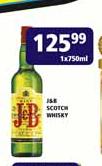J & B Scotch Whisky-1 x 750ml