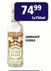 Smirnoff Vodka-1 x 750ml