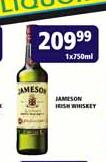 Jameson Irish Whiskey-1 x 750ml
