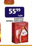 Robertson Natural Sweet Rose-1 x 3Ltr