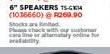 Pioneer 6" Speakers-Per Pair