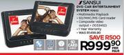 Sansui DVD Car Entertainment System-Per Pair