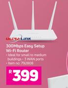 Ultra Link 300 Mbps Easy Setup WiFi Router