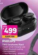 Philips TWS Earphones (Black)