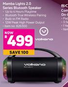 Volkano Mamba Lights 2.0 Series Bluetooth Speaker