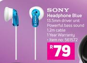 Sony Headphone (Blue)