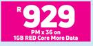 Samsung Galaxy S22 Ultra-On 1GB Red Core More Data