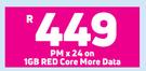 2 x Samsung Galaxy A32 LTE-On 1GB Red Core More Data + On Promo 65