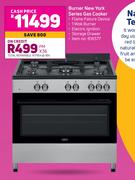 Defy Burner New York Series Gas Cooker