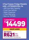 Samsung 499L Top Freezer Fridge Metallic RT50K6531SL.FA