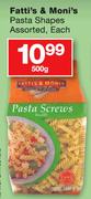 Fatti's & Moni's Pasta Shaped Assorted-500g Each