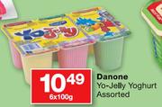 Danone Yo-Jelly/Yogurt Assorted-6x100g