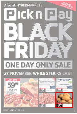 Pick n Pay Western Cape : Black Friday (27 November Only), page 1