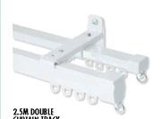 2.5M Double Curtain Track