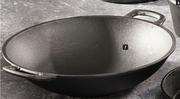 Megamaster Wok Cast Iron Black