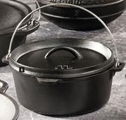 Megamaster Flat Pot No 10 Black