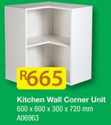 Kitchen Wall Corner Unit A06963-600x600x300x720mm