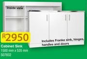 Cabinet Sink S07832-1500mmx535mm