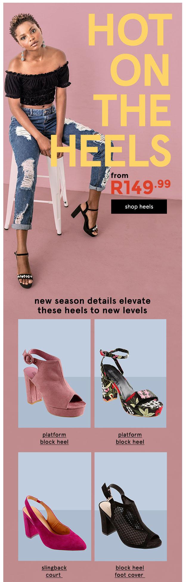 Buy > black block heels at mr price > in stock